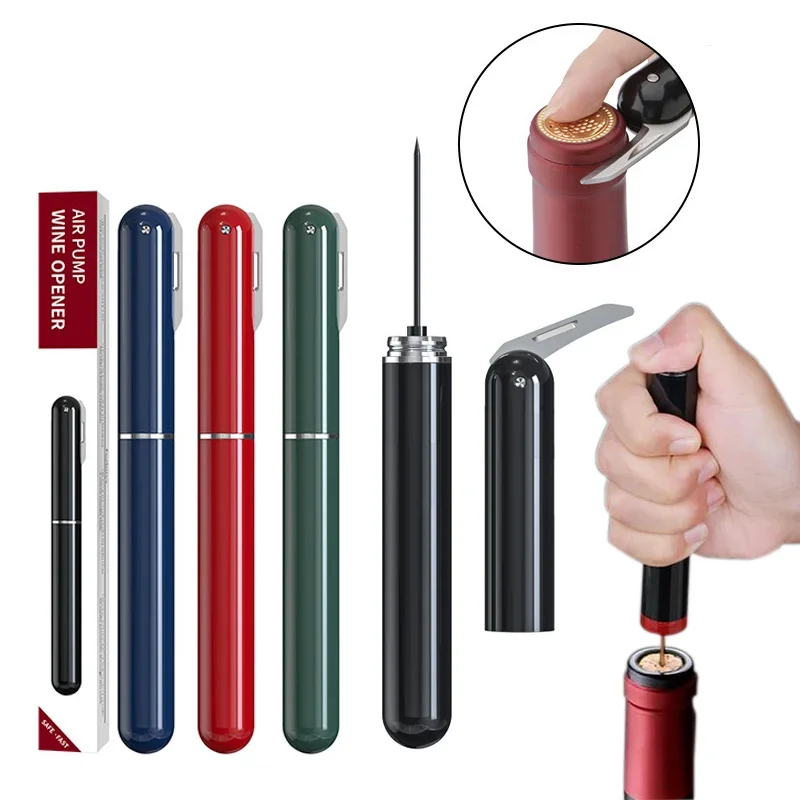 Wine Beer Opener - Portable 2-in-1 Air Pressure Wine Opener