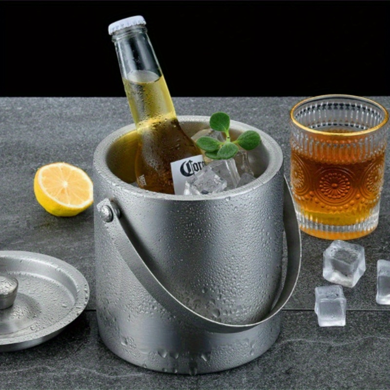 Wine Beer Cooler - 1Pc 1.6L/2L/3L Stainless Steel Insulated Ice
