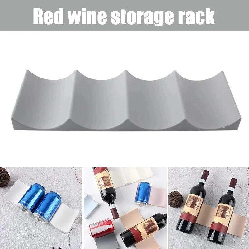 Wine Beer Cooler - 1Pc Stackable Wine Bottle Holder Countertop