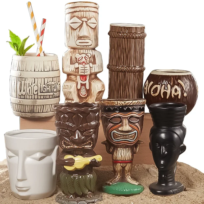 60 Type Hawaiian Tiki Mug Cera - Wine Beer Type review and price