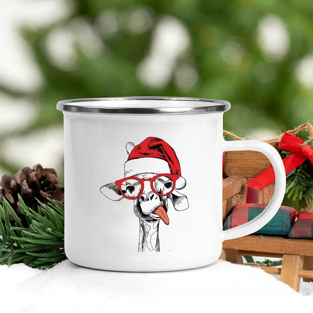 Handle Enamel Mugs Santa Hat A - Wine Beer Coffee Drink review and price
