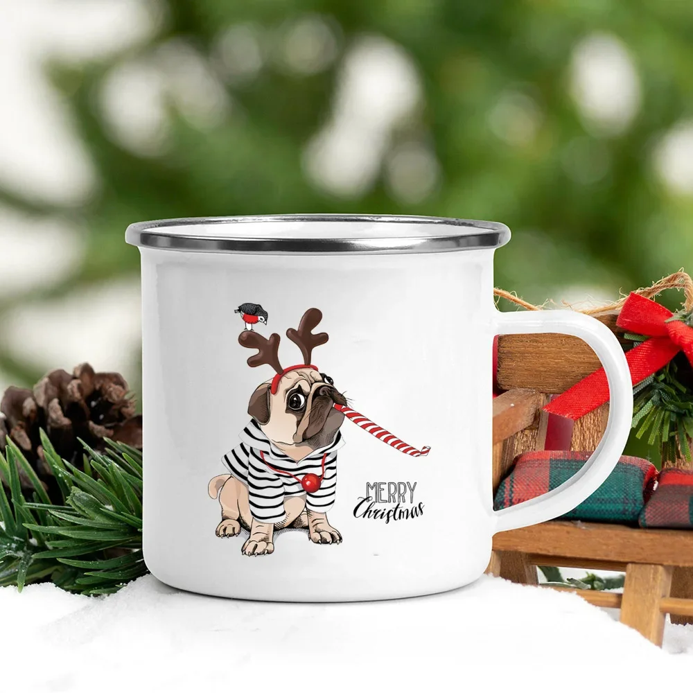 Handle Enamel Mugs Santa Hat A - Wine Beer Coffee Drink review and price