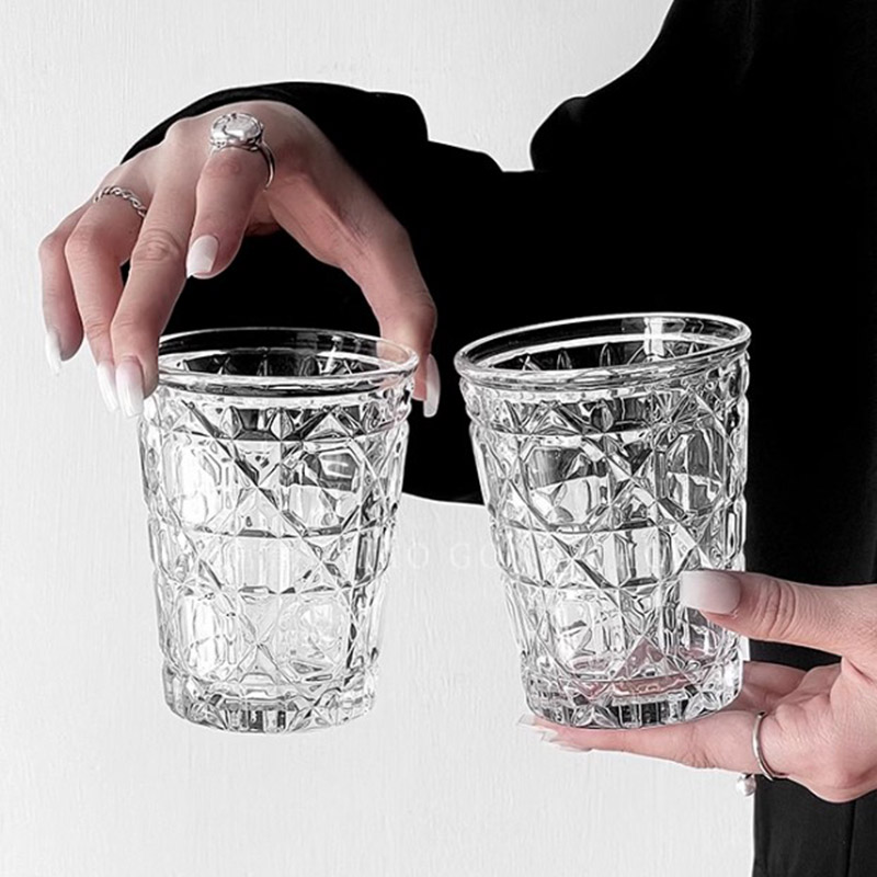 2pcs 310ml Vintage Diamond Pat - Wine Beer Coffee Drink review and price