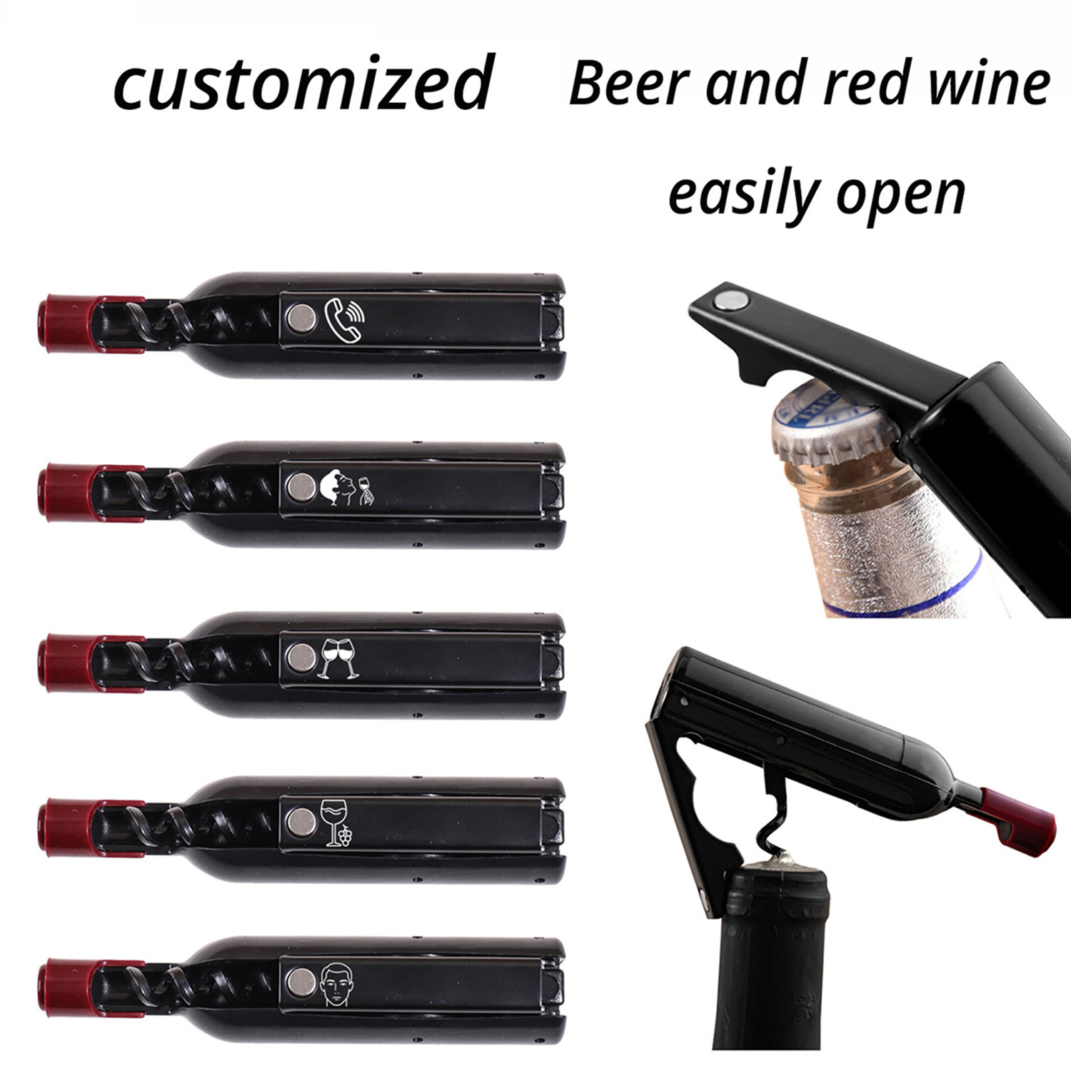 Bottle Shape Custom Text Wine  - Wine With Beer Name review and price