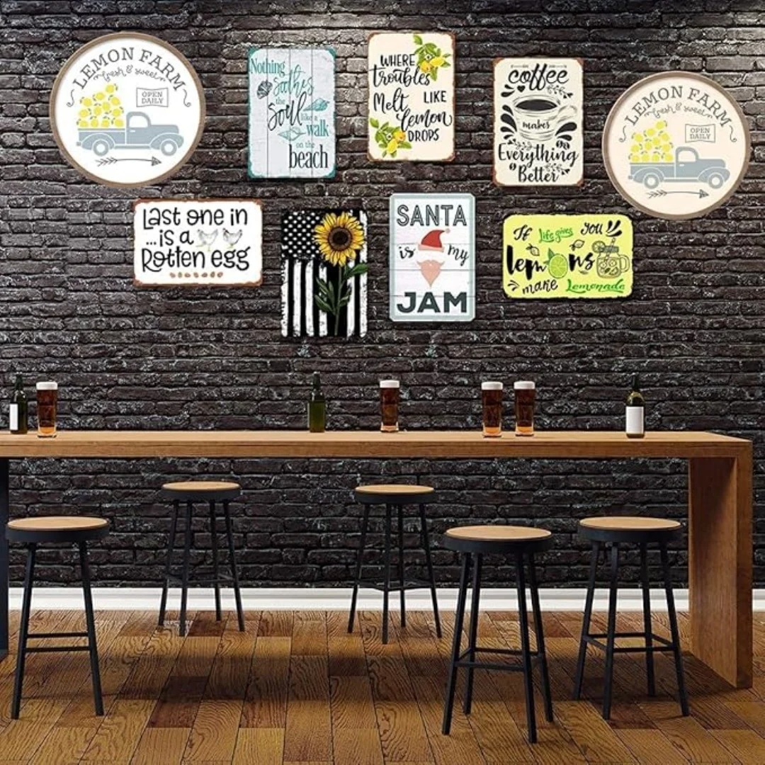 CIFbuy Basement Bar Metal Sign - Wine With Beer Name review and price