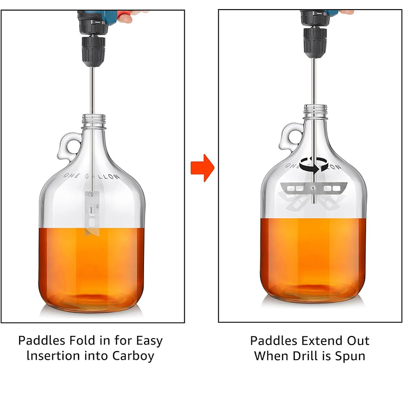 Stainless Steel Drill Stirrer, - Wine With Beer Mix review and price