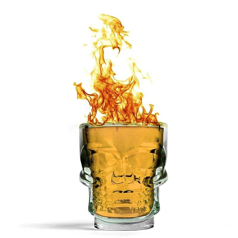1/2Pcs Skull Head Shot Glass C - Whisky Beer And Wine review and price