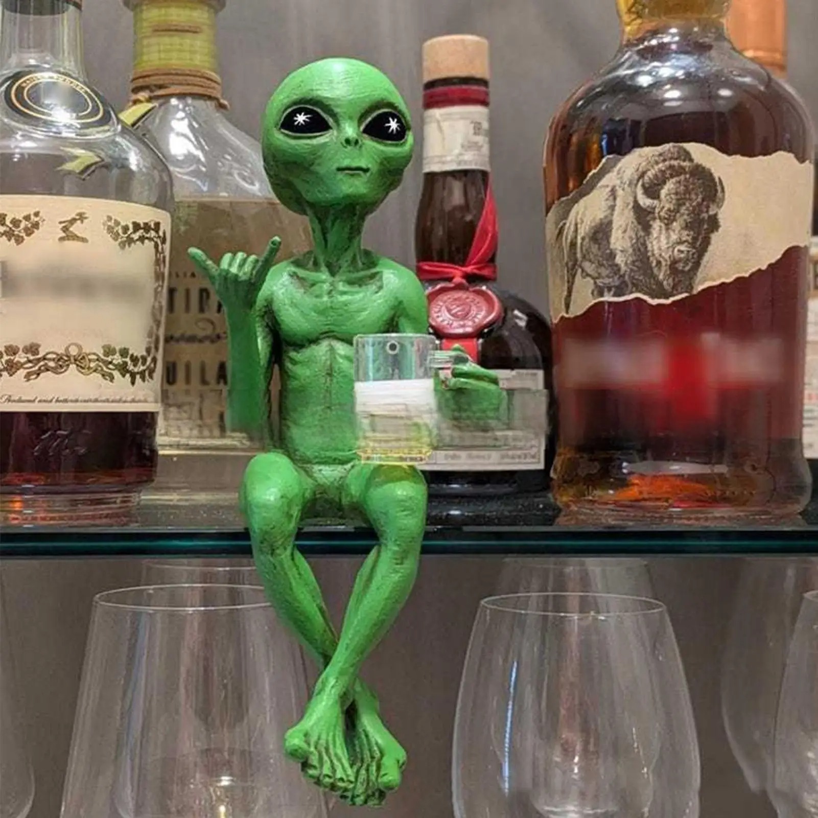 -Alien Statue Drinking Beer Al - Craft Beer & Wine U- review and price