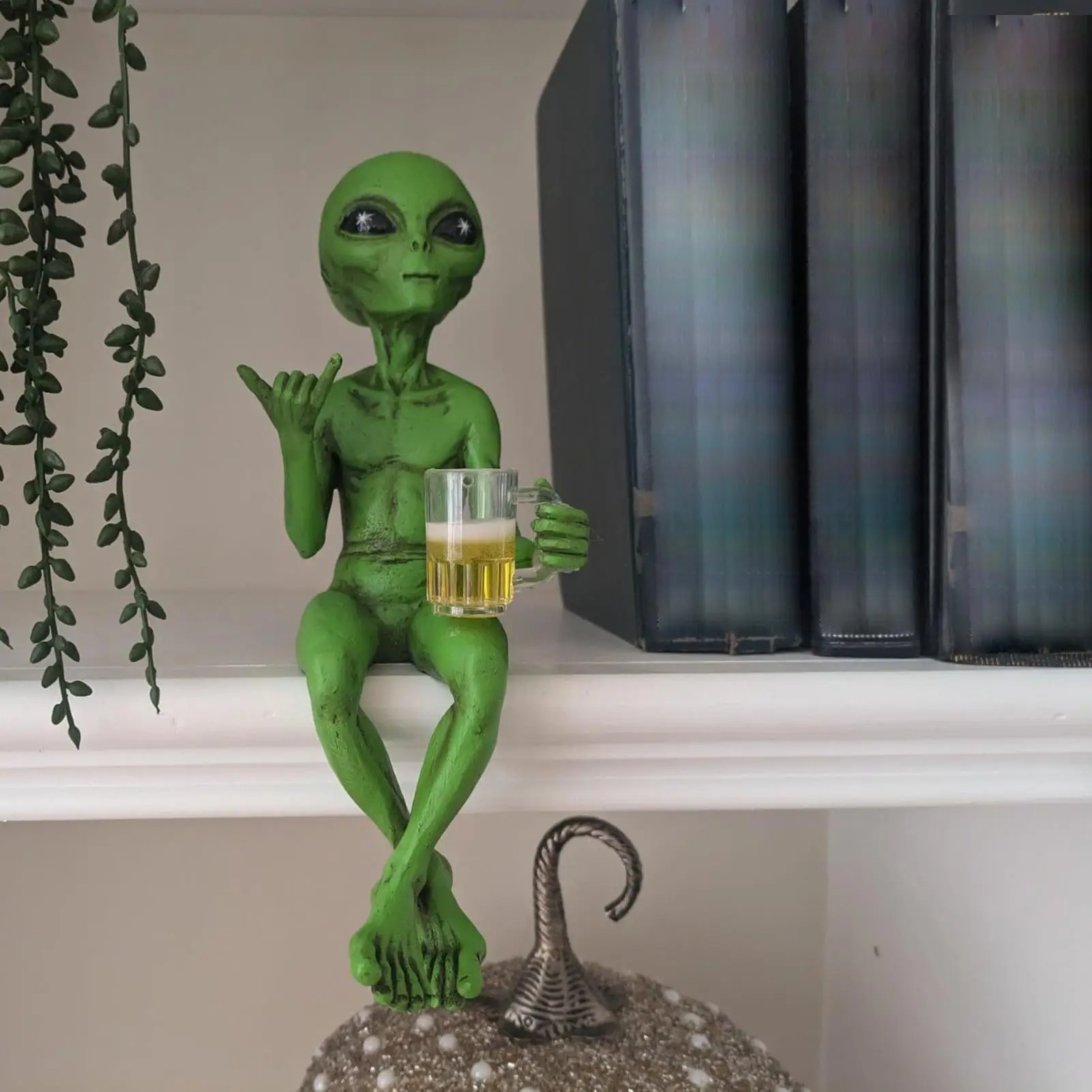-Alien Statue Drinking Beer Al - Craft Beer & Wine U- review and price