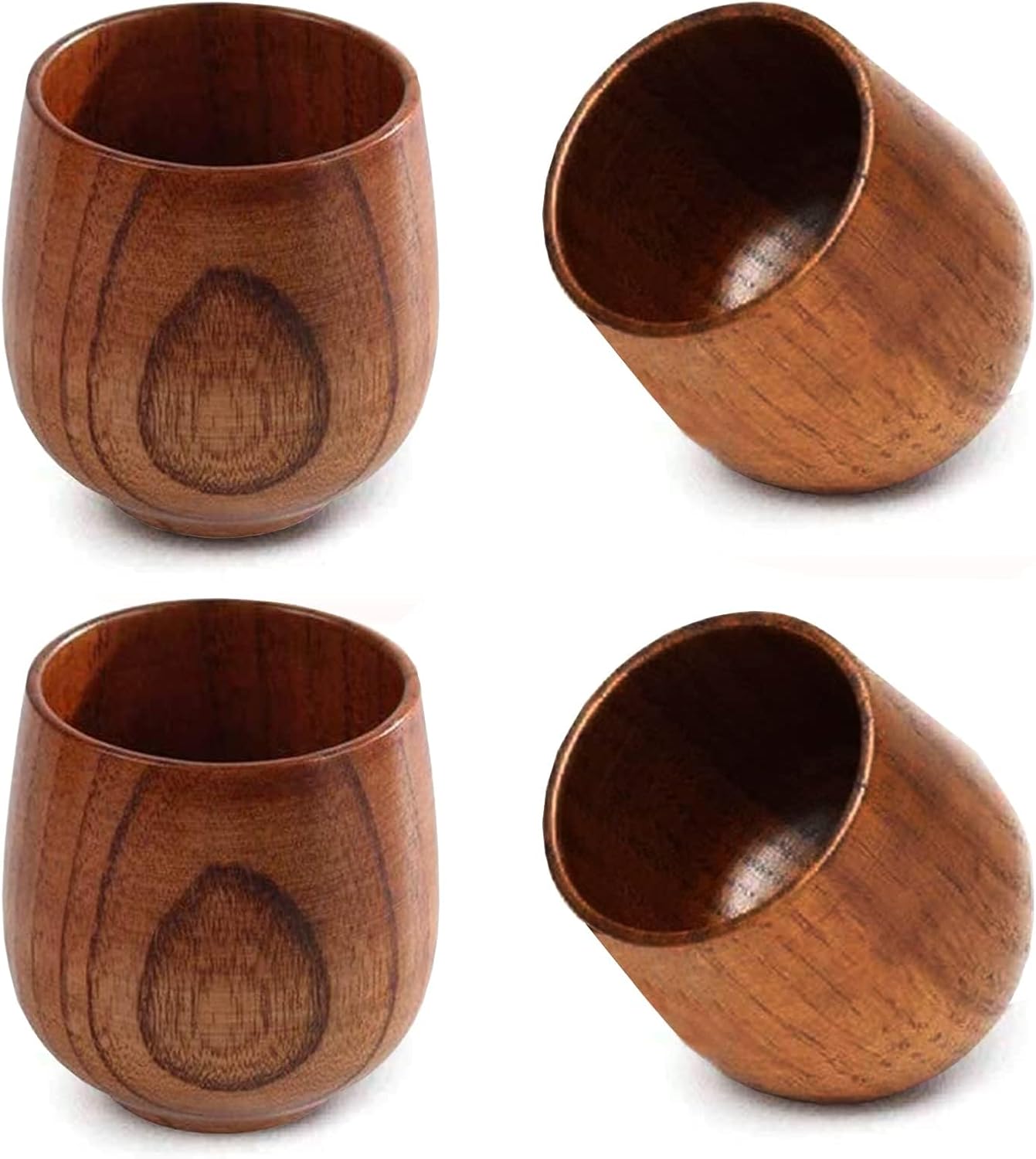 Wooden Tea Cups Top Grade Natu - Wine Beer Coffee Drink review and price