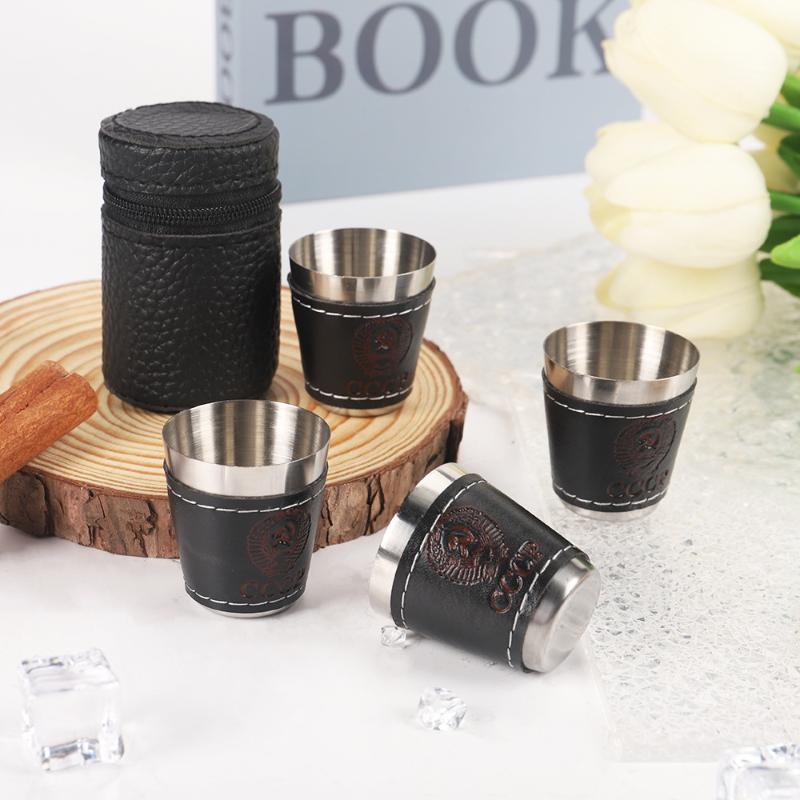 4Pcs/Set Outdoor Travel Cups S - Whisky Beer And Wine review and price