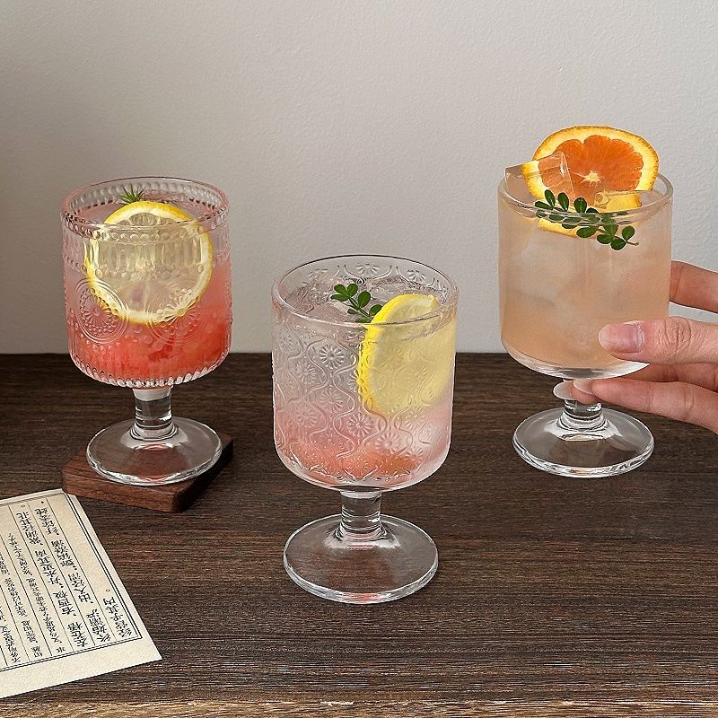 4pcs Set Vintage Embossed Mixe - Wine With Beer Mix review and price