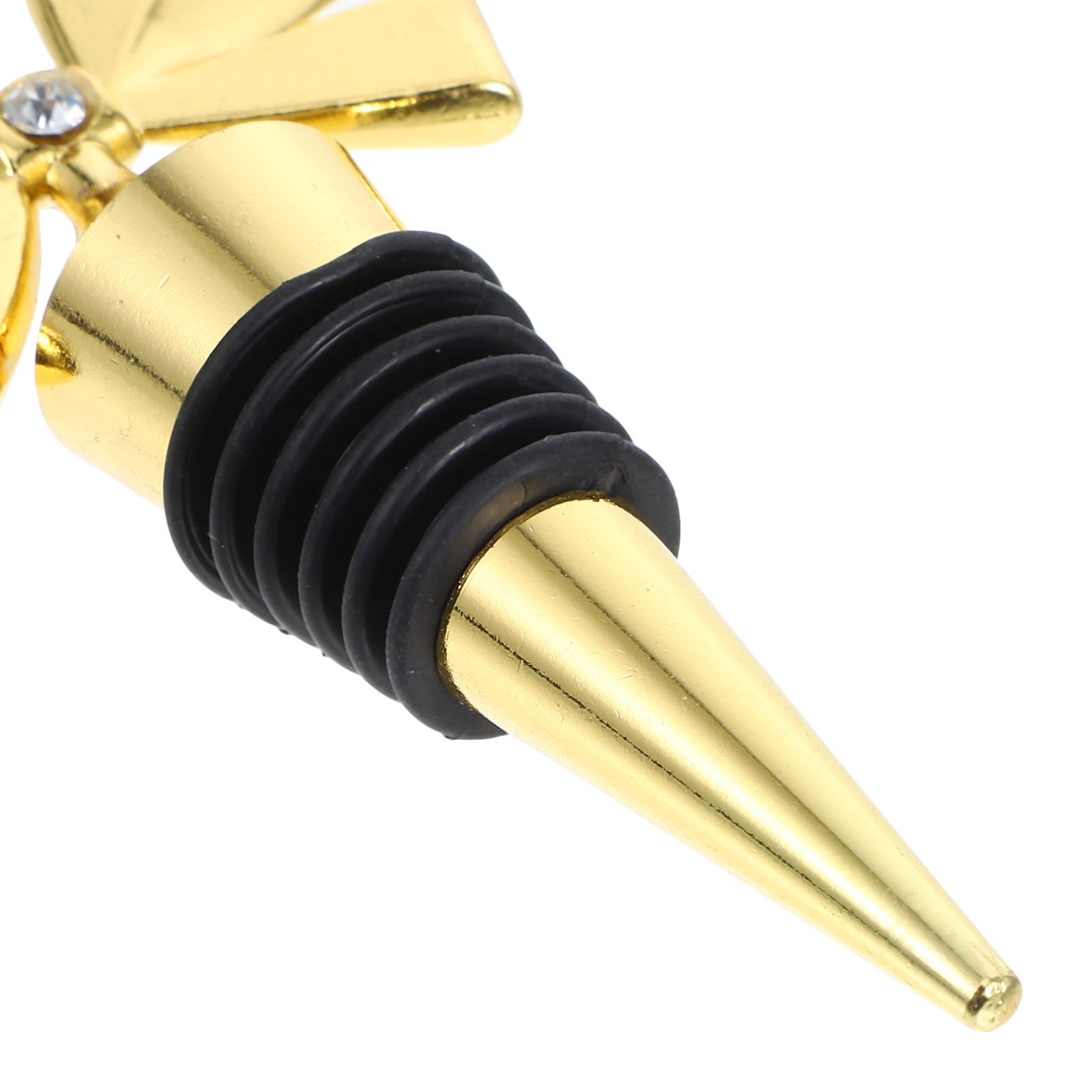 Gold Bowknot Wine Stopper Sili - Whisky Beer And Wine review and price