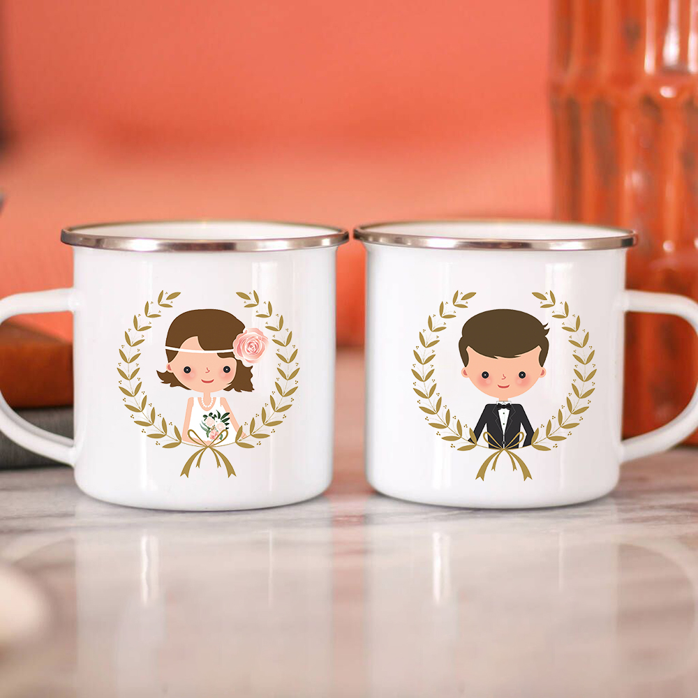 Bride Bridegroom Creative Enam - Wine Beer Coffee Drink review and price