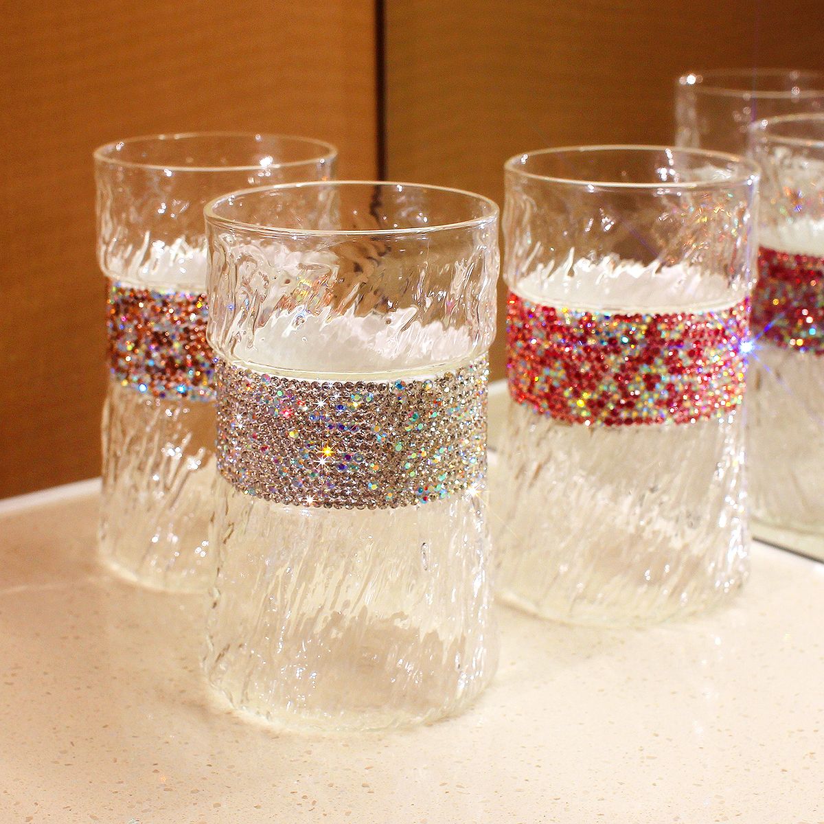 410ml Bling Diamond  Glass Cup - Wine Beer Coffee Drink review and price