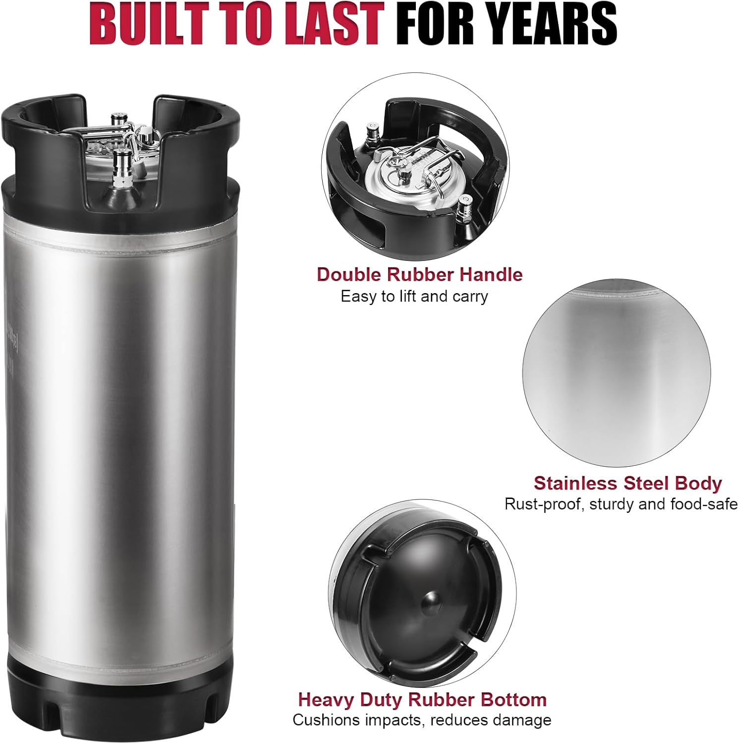 Ball Lock Keg Stainless Steel  - Craft Beer & Wine U- review and price